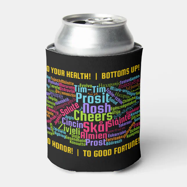 Colorful Word Art Cheers in Many Languages Can Cooler