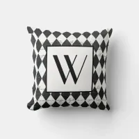 Paris Harlequin Throw Pillow