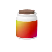 Colorful Rainbow Gradient Diagonal Blend Candy Jar
