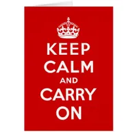 Keep Calm And Carry On original red