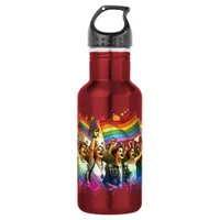 Pride | LGBTQIA + People and Flags  Stainless Steel Water Bottle