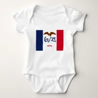 State Flag of Iowa Baby Bodysuit