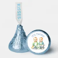 It's Twins! Cute boy twins Baby Shower Treats Hershey®'s Kisses®