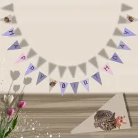 Happy Birthday Paw-ty Cat Bunting Flags