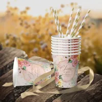 Rose Garden Wedding Cheers Multi-Color ID764 Paper Cups