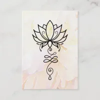 *~* Lotus Yoga Peony Nirvana Sacred Geometry  Business Card