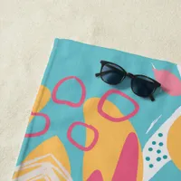 Colorful Abstract Beach Towel