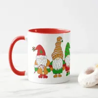 Cute Festive Christmas Gnomes   Mug