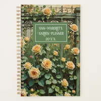 Vintage Trellis and Peach Rambling Rose Planner