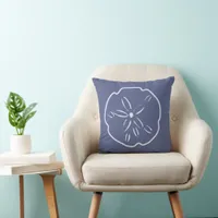 Modern Sand Dollar Coastal Decor Throw Pillow