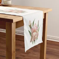 Blush Pink Iris Medium Table Runner