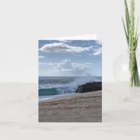 Beach Ocean Surf Sand Seascape Card