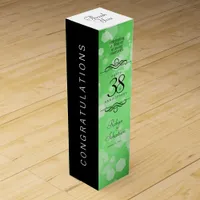 Elegant 38th Emerald Wedding Anniversary Wine Box