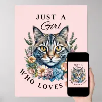 Just a Girl Who Loves Cats  Poster