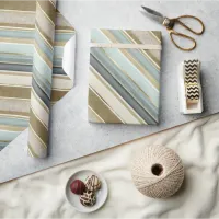 Earth Tones Gold Christmas Pattern#28 ID1009 Wrapping Paper