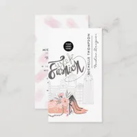 Girly New York Fashion Week Designer Business Card