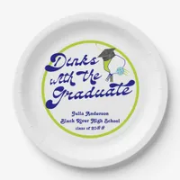 Dinks with the Graduate Pickleball Graduation Paper Plates