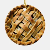 In Pie We Crust | Funny Cherry Pie Pun Ceramic Ornament