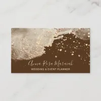 *~* Gold Foil Elegant Glitter Beauty Wedding  Business Card