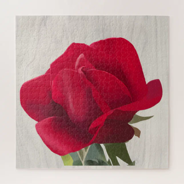 Rose rouge - Red rose  Jigsaw Puzzle