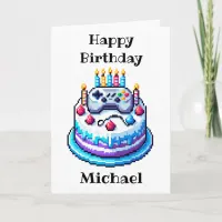 Gaming Vibes Personalized Birthday Card