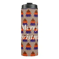 Multicolored Christmas Tree - Thermal Tumbler