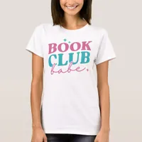 Girly "Book Club Babe" Member Personalized T-Shirt