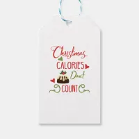 christmas calories dont count funny holiday quote gift tags