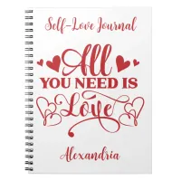 All You Need Is Love Typography Journal