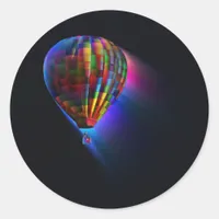 Magical Flight Abstract Dream Digital Art Classic Round Sticker