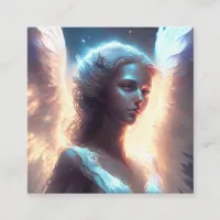 Mystical Blue Eyed Angel Enclosure Card