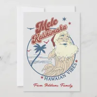 Mele Kalikimaka Merry Christmas Flat Holiday Card