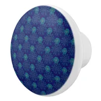 Floral Pattern Ceramic Knob