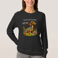 Cute Cartoon AI Dachshund Mom T-Shirt