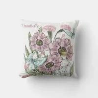 Enchanted Garden Throw Pillow