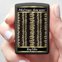 Nature's artistry in snake skin patterns zippo lighter