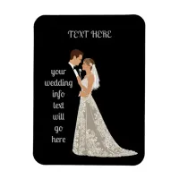 Flat Save The Date Card Magnet