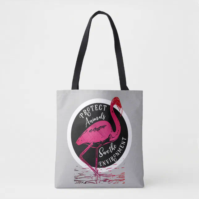 The flamingo guardian tote bag