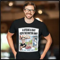 A Steak A Day Carnivore Ketovore Keto Funny Mens T-Shirt