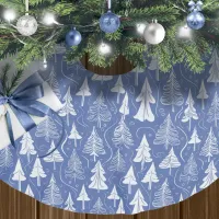 Blue Christmas Pattern#6 ID1009 Brushed Polyester Tree Skirt