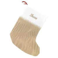 Christmas on the Beach Sand Ripples Small Christmas Stocking