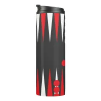 Backgammon Board and Checkers Design Thermal Tumbler