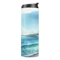 Coastal Tropical Beach  Thermal Tumbler