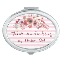 Thank you for being my Flower Girl Compact Compact Mirror