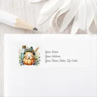 Woodland Forest Animal BabyShower  Label