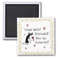 Jingle Bells Funny Christmas Wine Quote Magnet