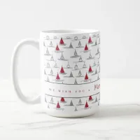 Red Christmas Tree Pattern#5 ID1009 Coffee Mug