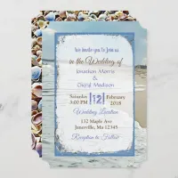Beach and Seashells Wedding Invitations