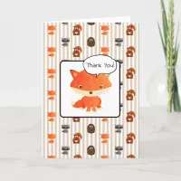 Woodland Animals Baby Shower Thank You Cards