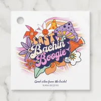 Groovy 70s Bachelorette Good Vibes ID929  Favor Tags